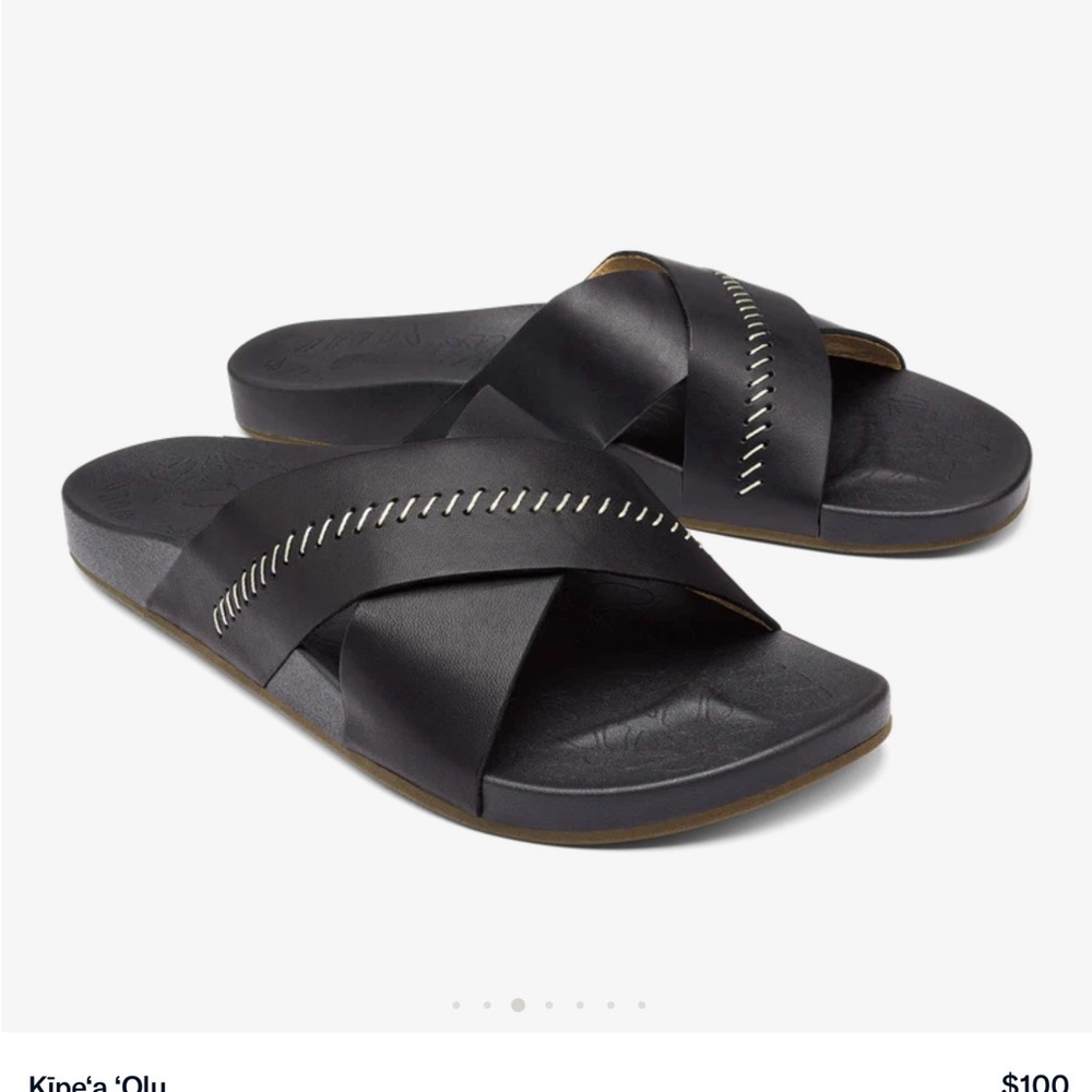 OluKai Black Women's Slides